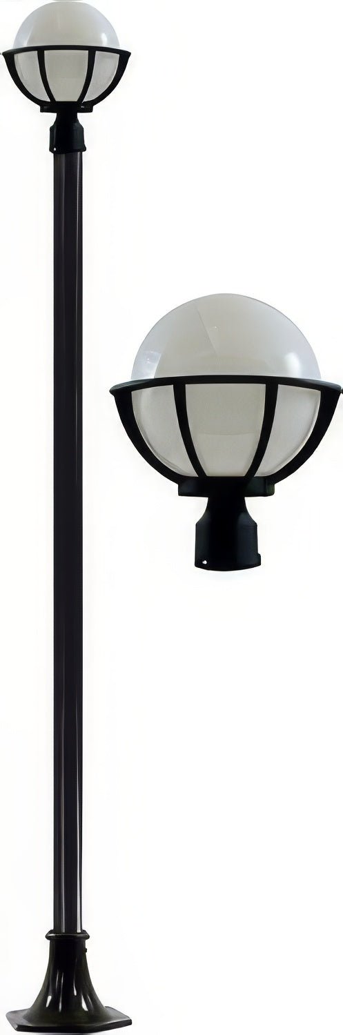 Dabmar Lighting GM2601-L6-RGBW-B black post light & pole