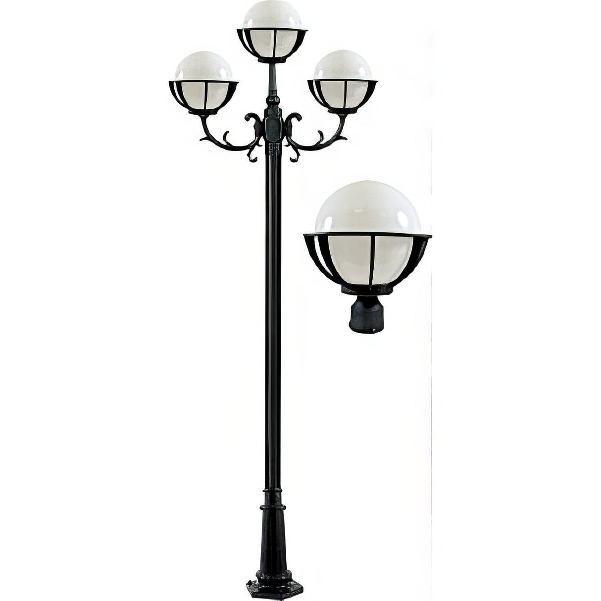 Dabmar Lighting GM2630-LED16-B black outdoor wall light fixture