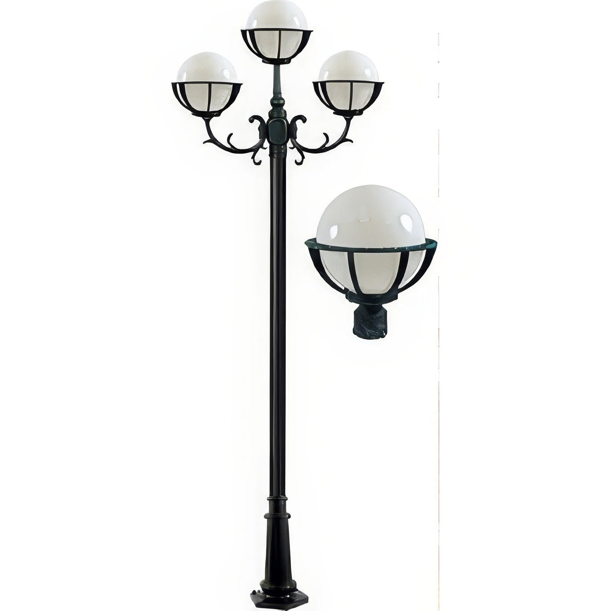Dabmar Lighting GM2631-VG verde green post light fixture