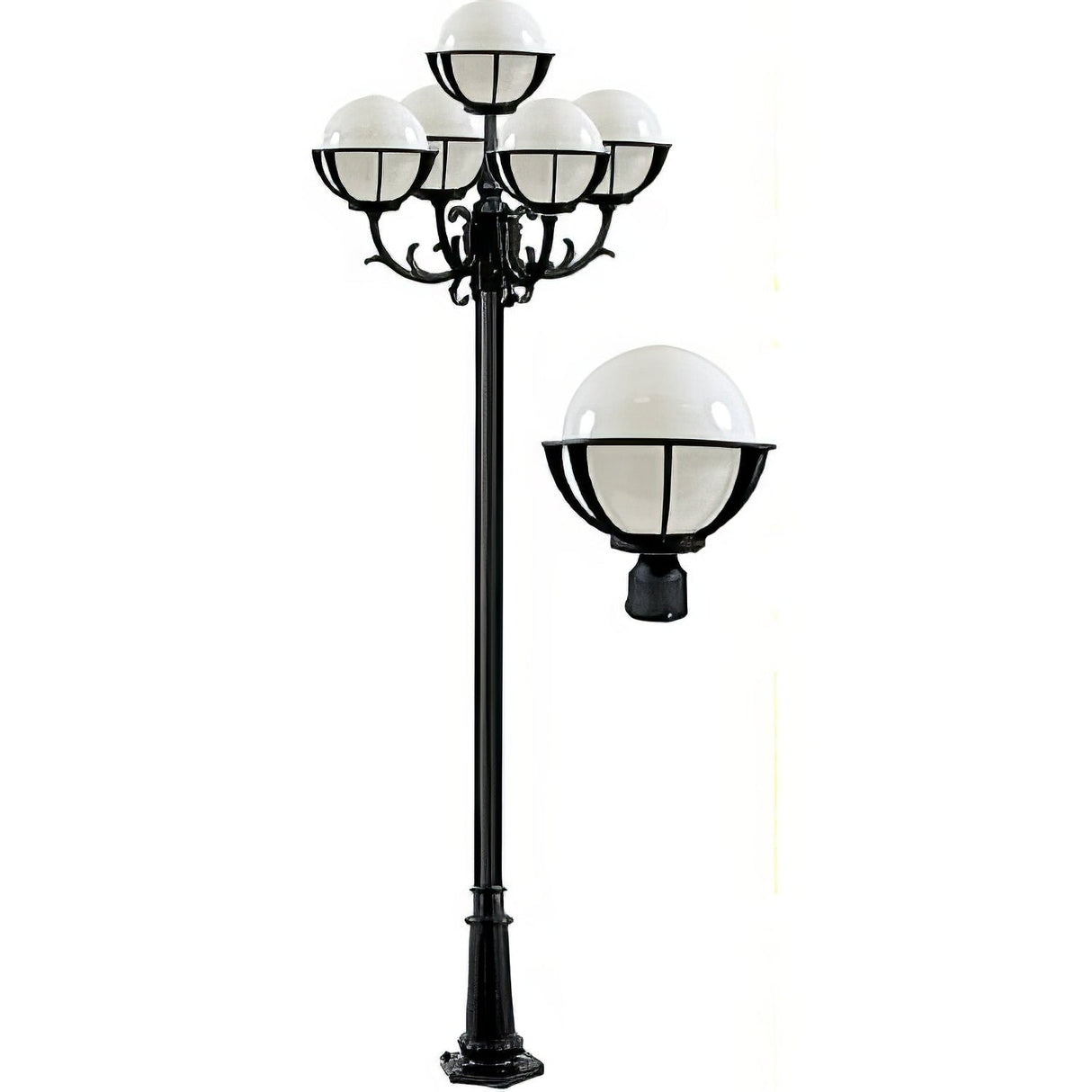 Dabmar Lighting GM2682-B black post light fixture