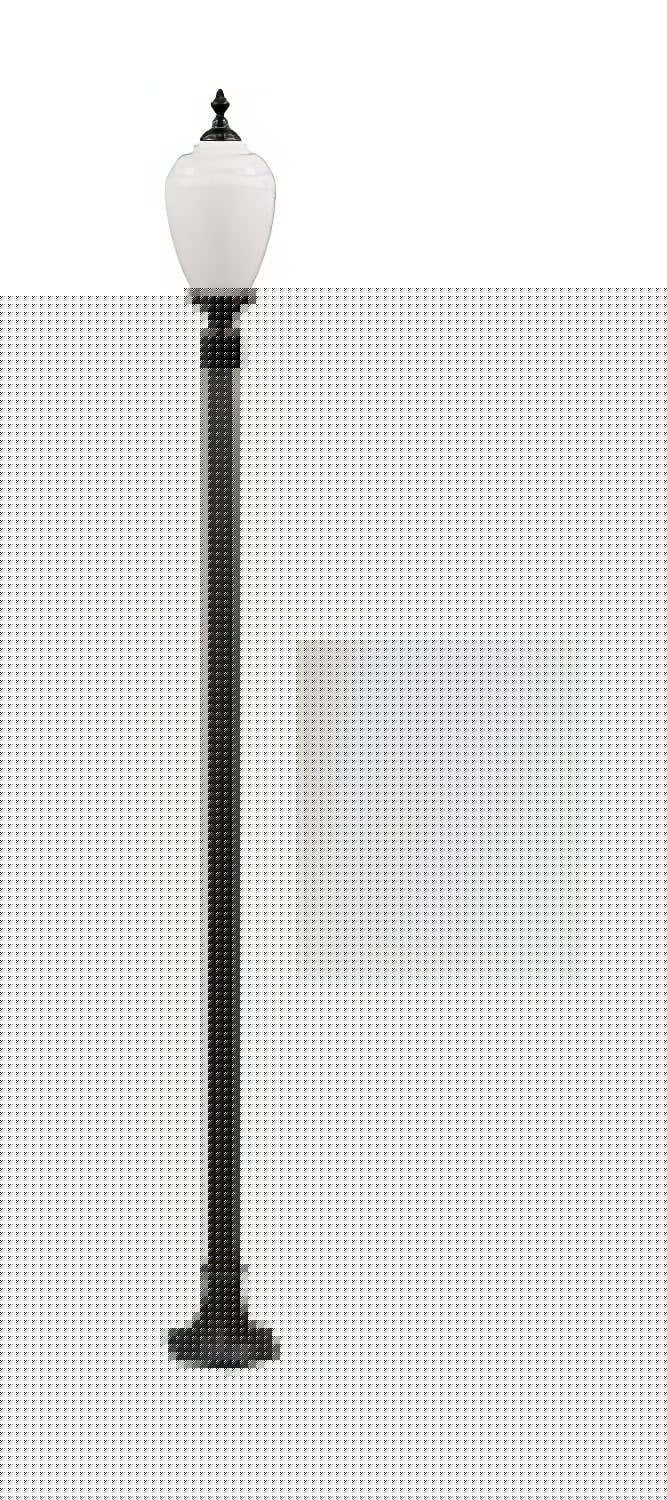 Dabmar Lighting GM2851-L18-65K-W white post light & pole