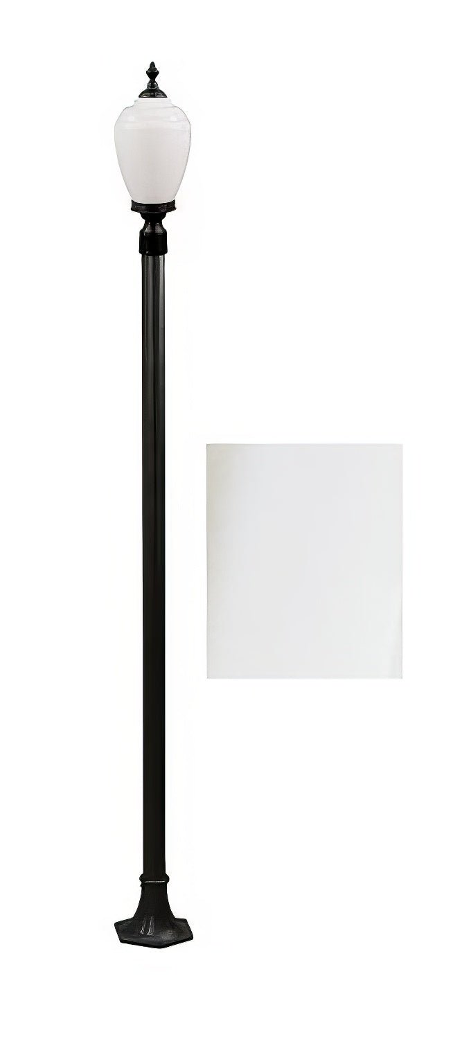 Dabmar Lighting GM2851-L6-30K-W white post light & pole