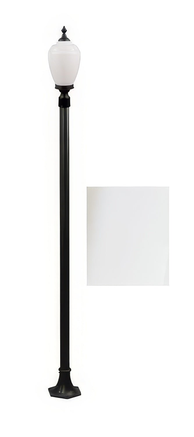 Dabmar Lighting GM2851-L6-60K-W white post light & pole