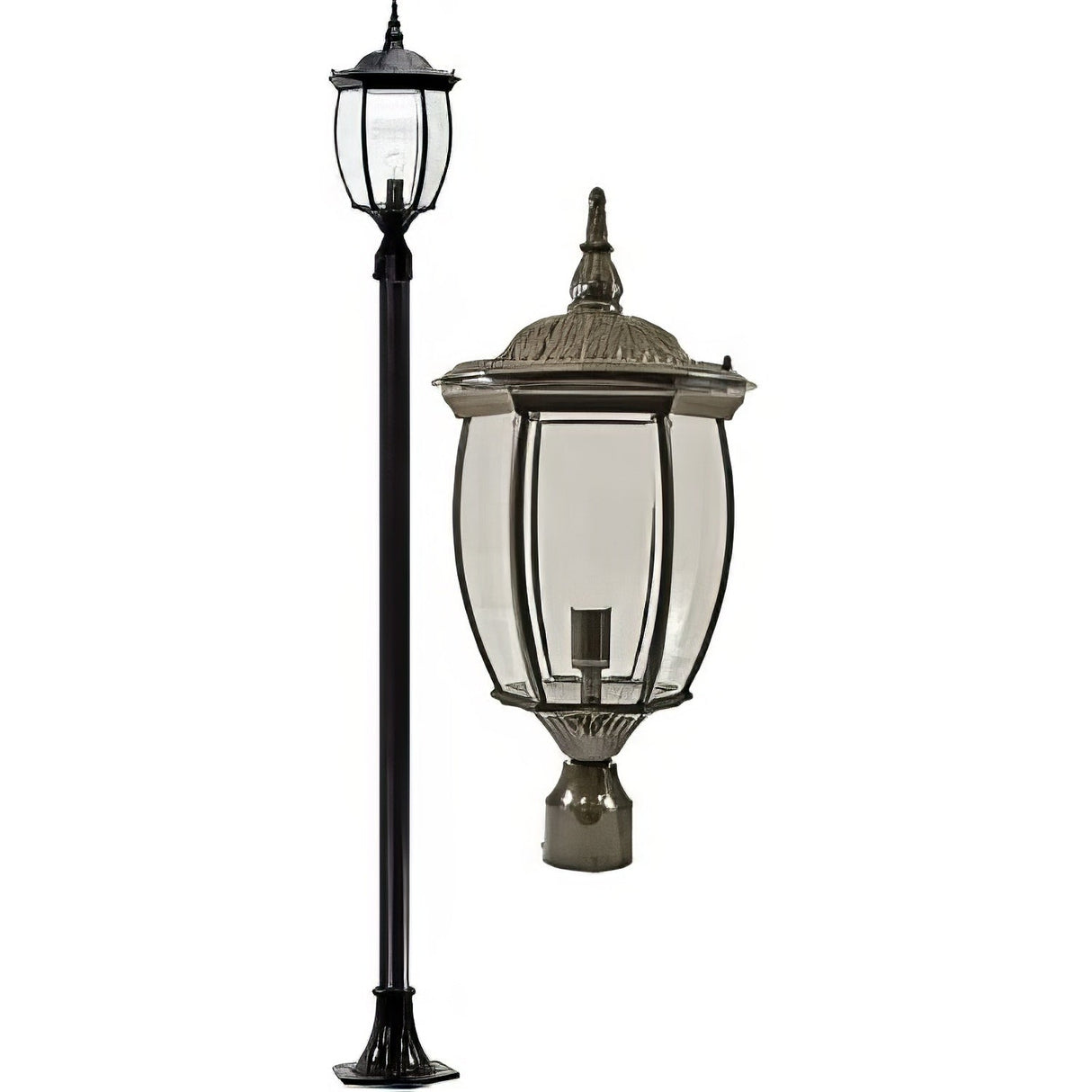 Dabmar Lighting GM3001-LED16-BZ bronze post light fixture