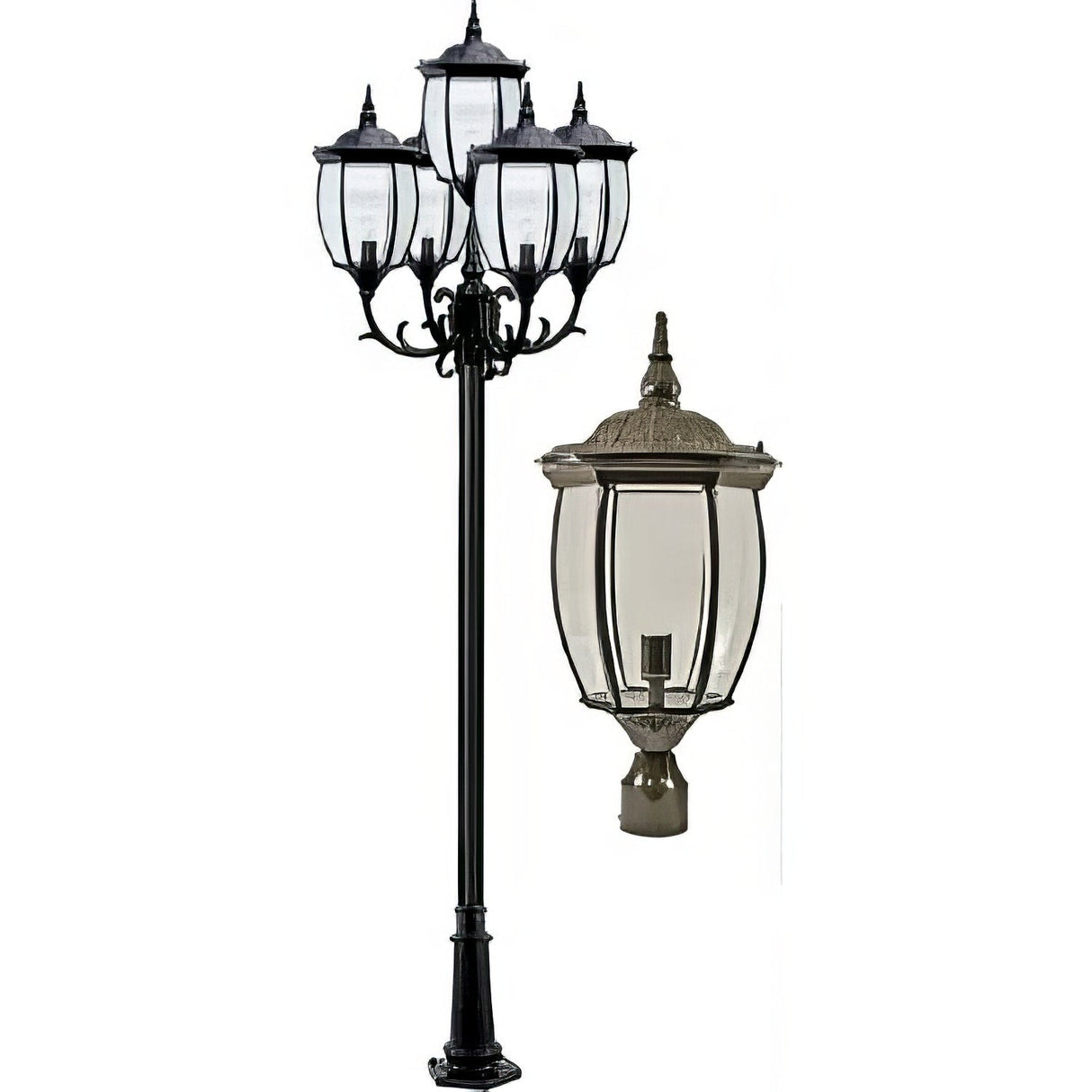 Dabmar Lighting GM3026-BZ bronze post light fixture