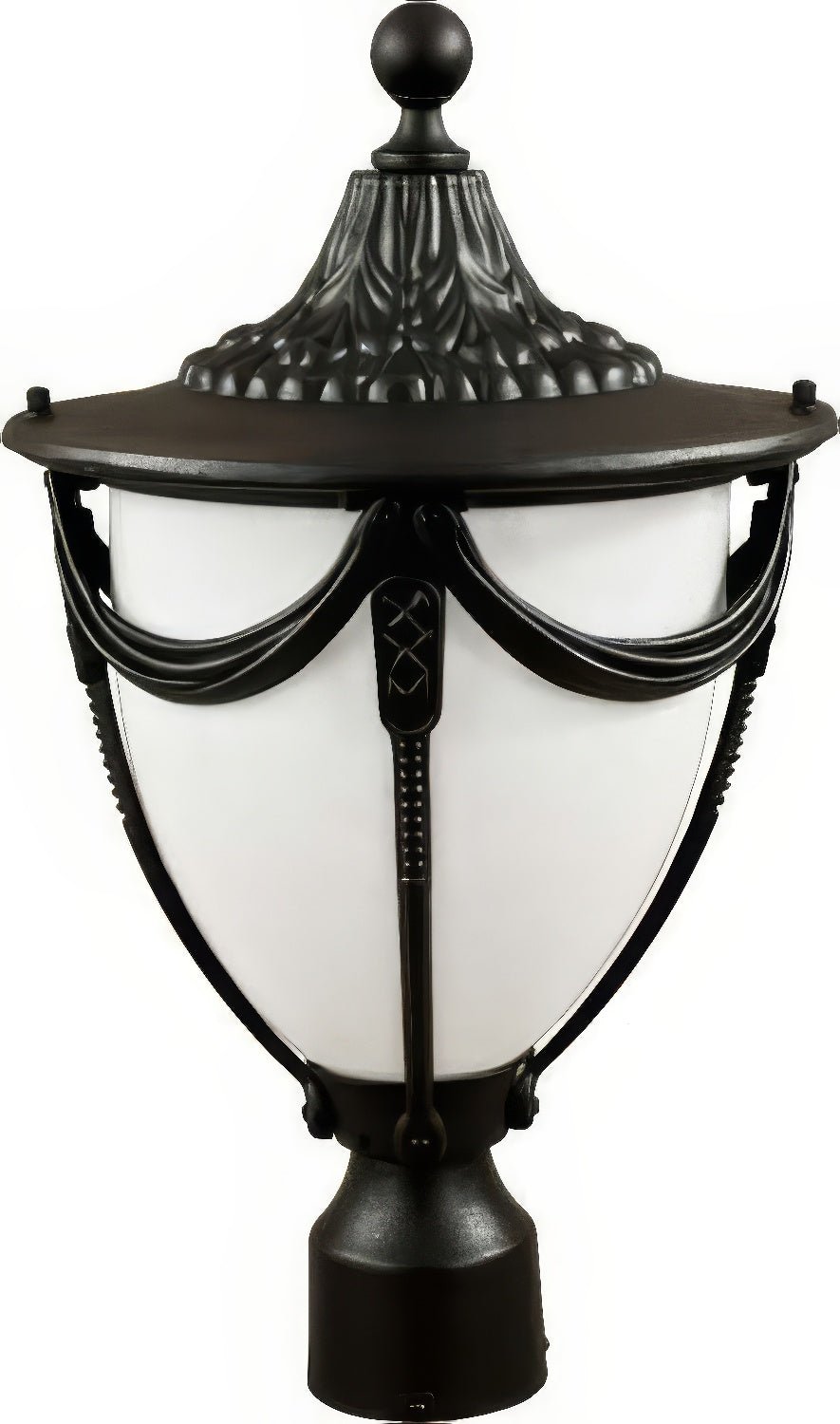 Dabmar Lighting GM480-L6-RGBW-B black outdoor post light fixture