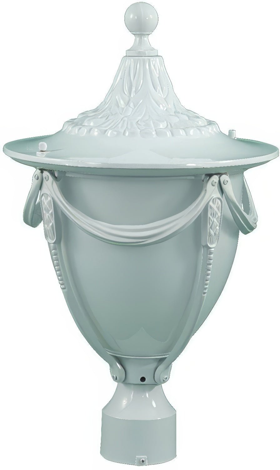 Dabmar Lighting GM480-L6-RGBW-W white outdoor post light fixture