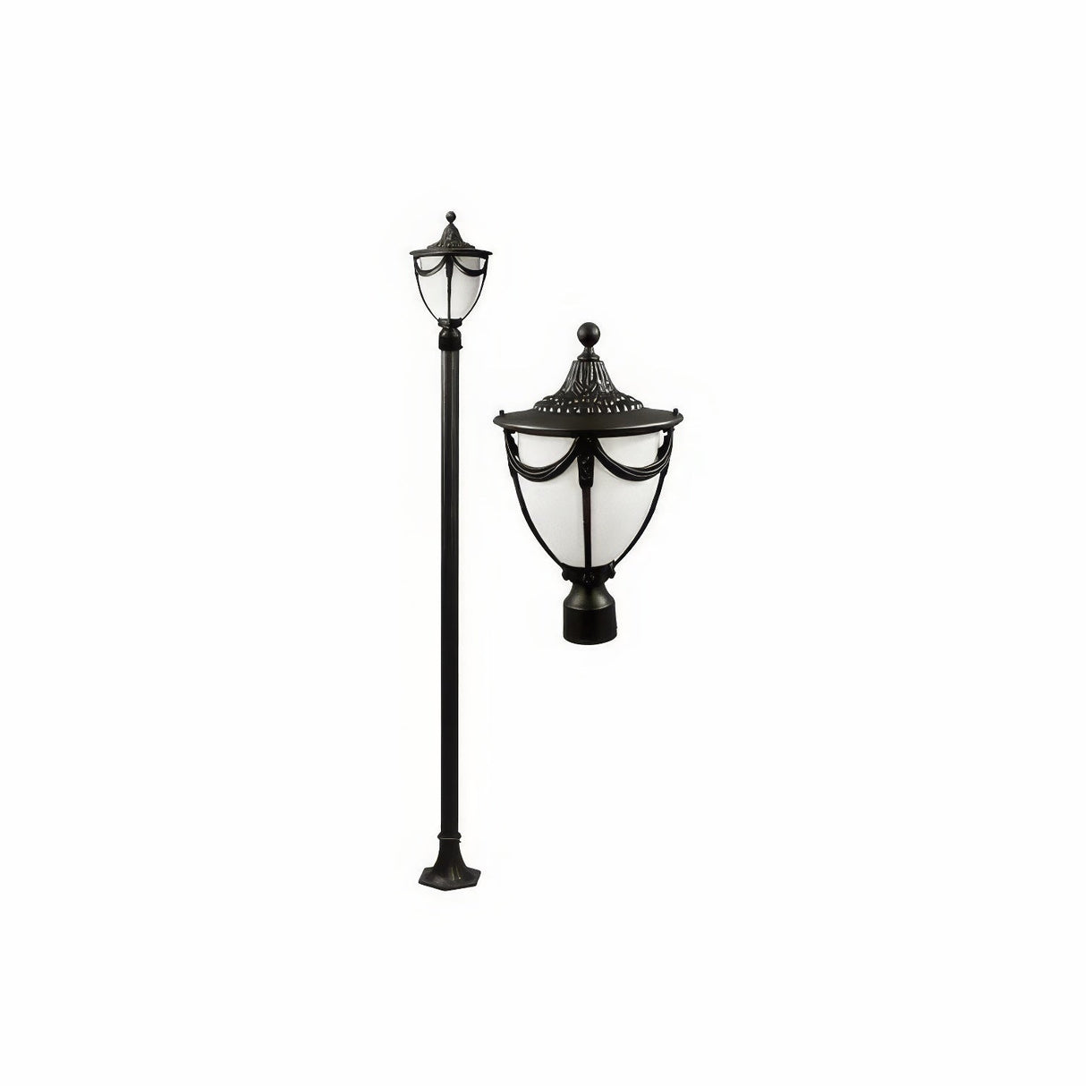 Dabmar Lighting GM4801-B black post light fixture