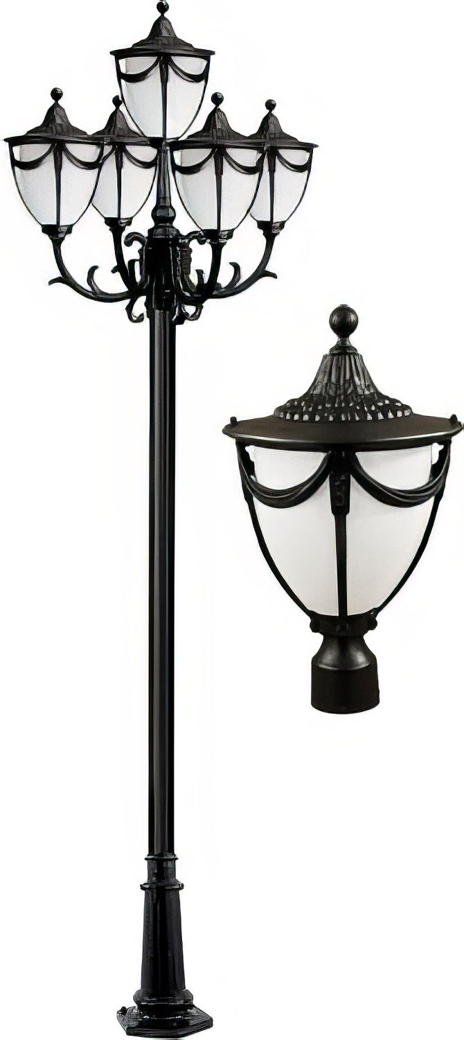 Dabmar Lighting GM4805-B black post light fixture