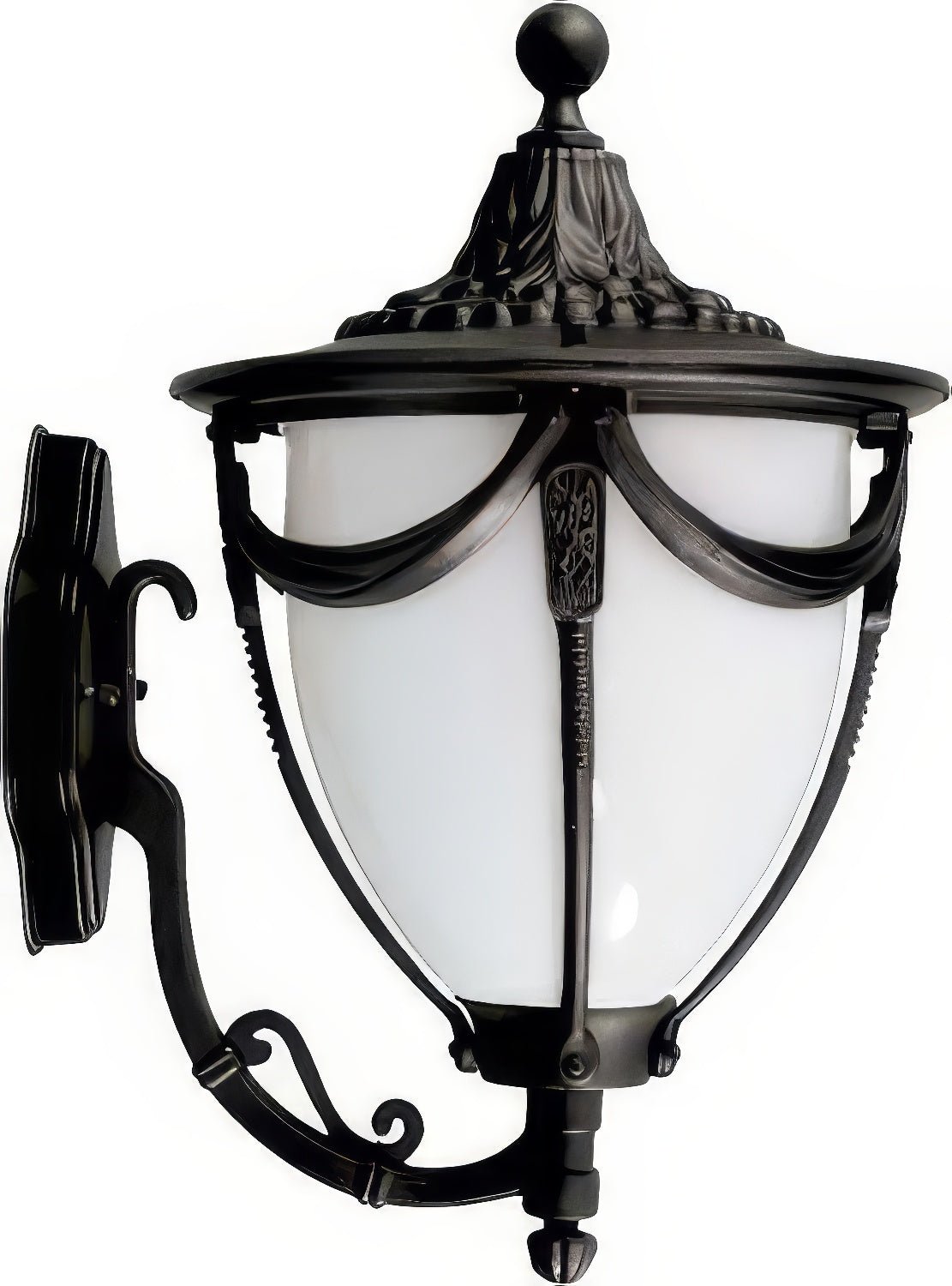 Dabmar Lighting GM485-L18-65K-B black outdoor wall light fixture
