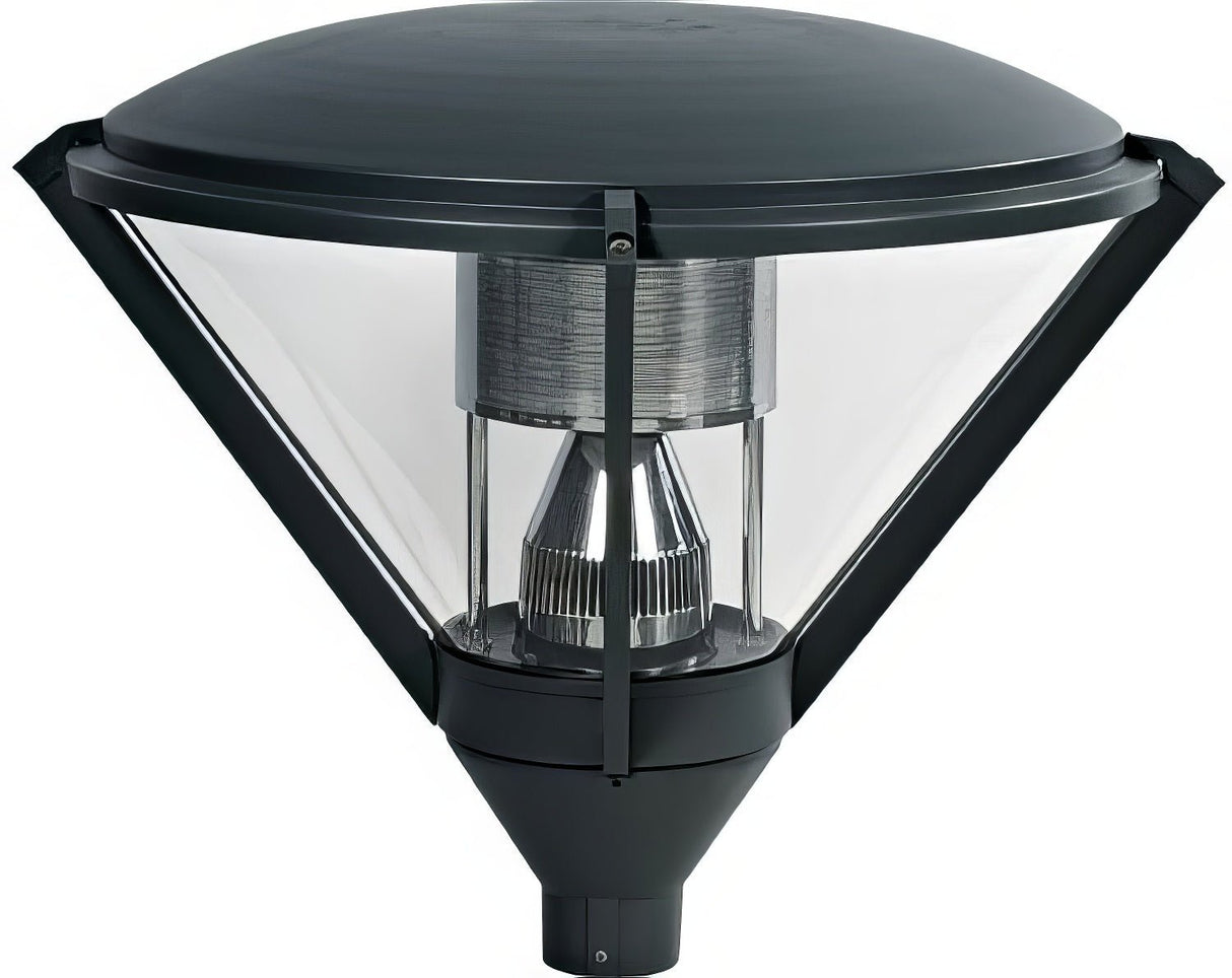 Dabmar Lighting GM500-L30-30K-B black outdoor post light fixture