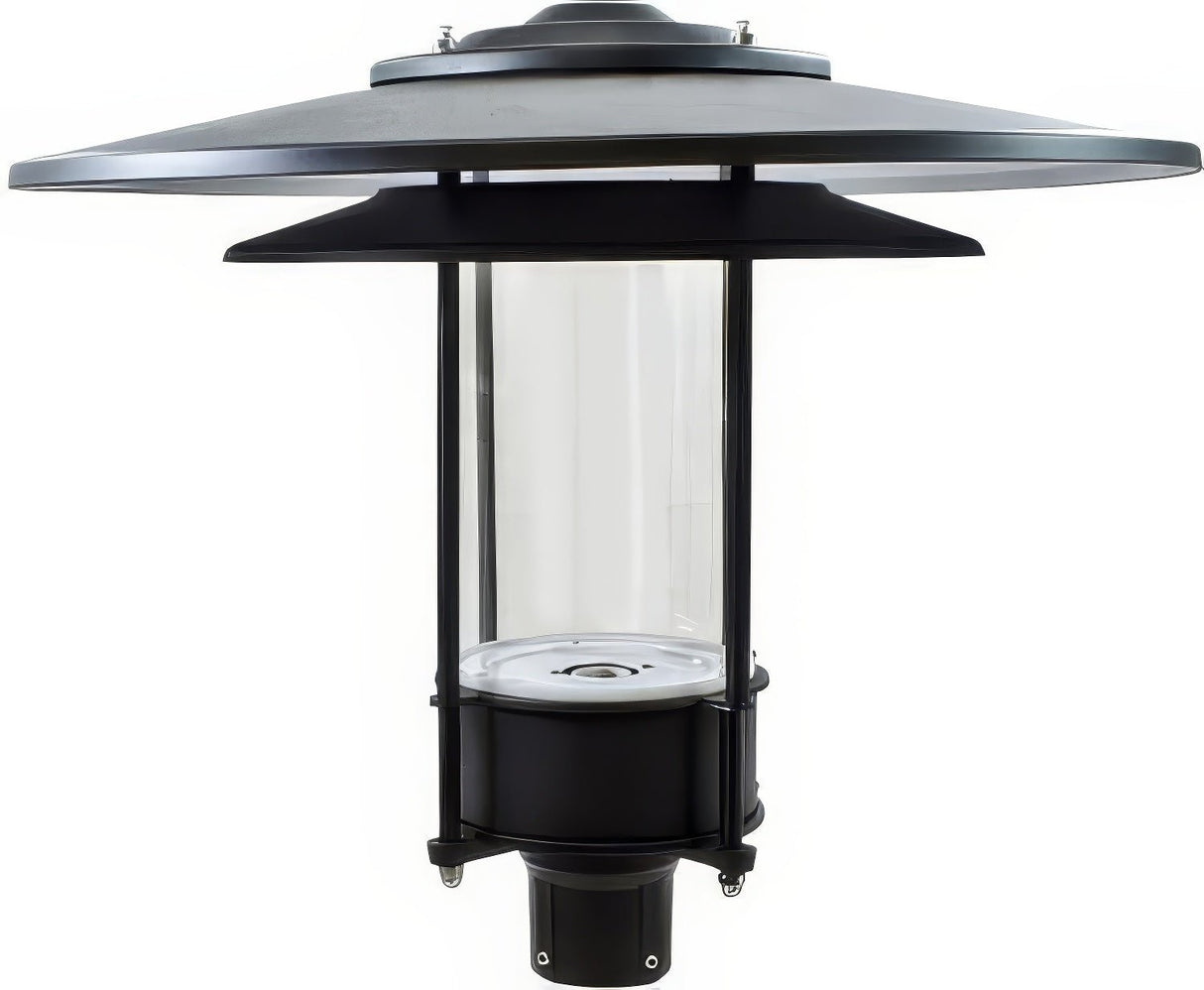 Dabmar Lighting GM510-L20-50K-B black outdoor post light fixture