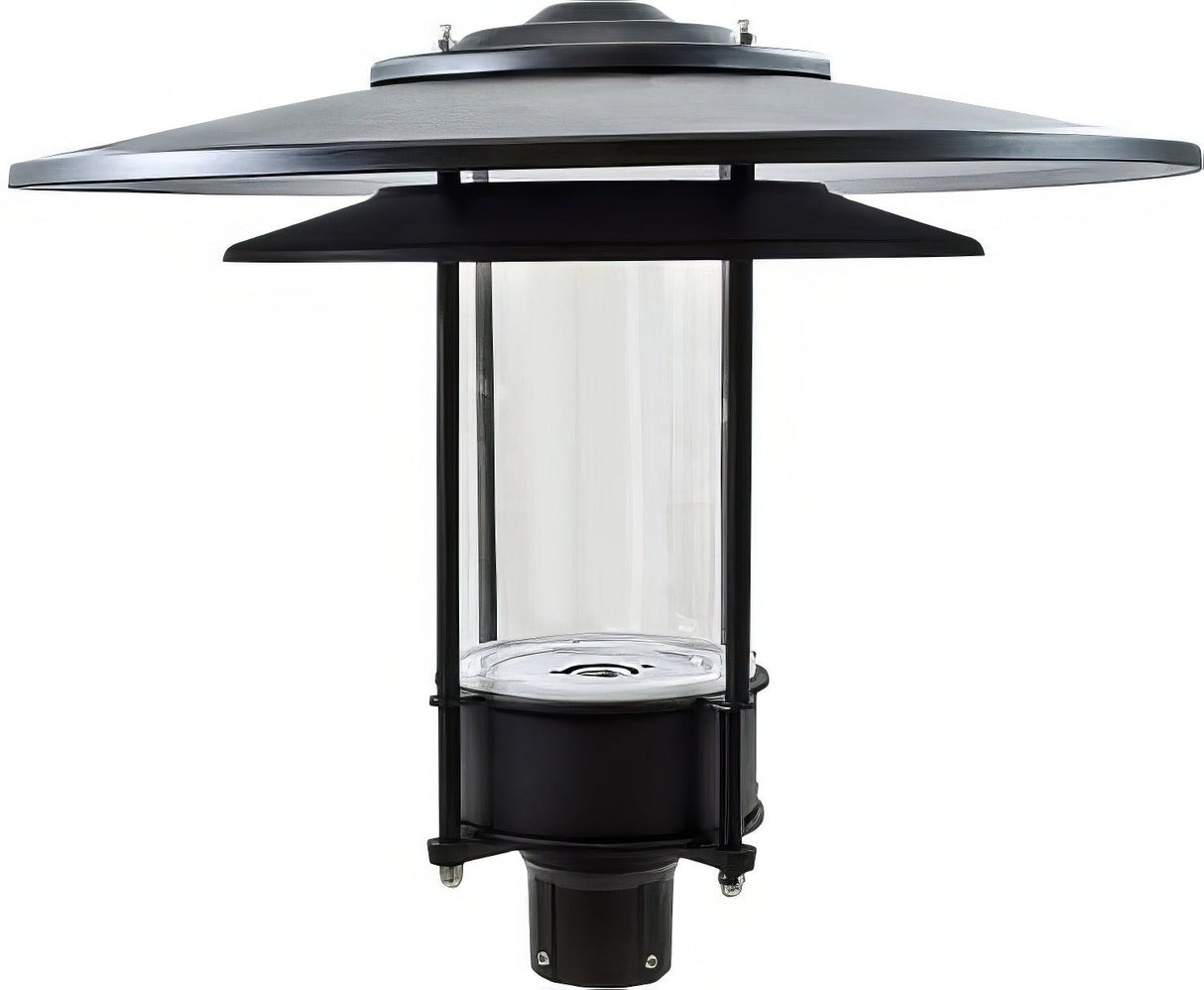 Dabmar Lighting GM510-L30-30K-B black outdoor post light fixture