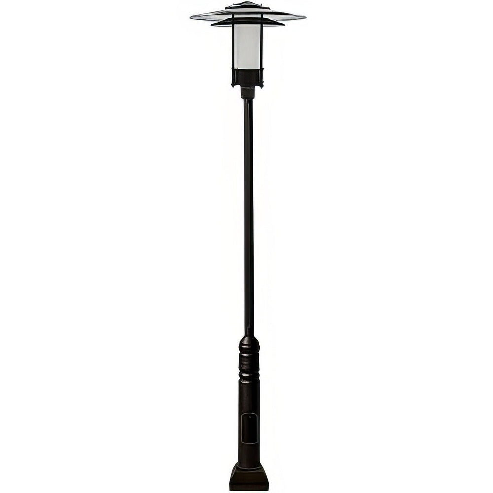 Dabmar Lighting GM5101-L30-30K-B-FR black post light & pole