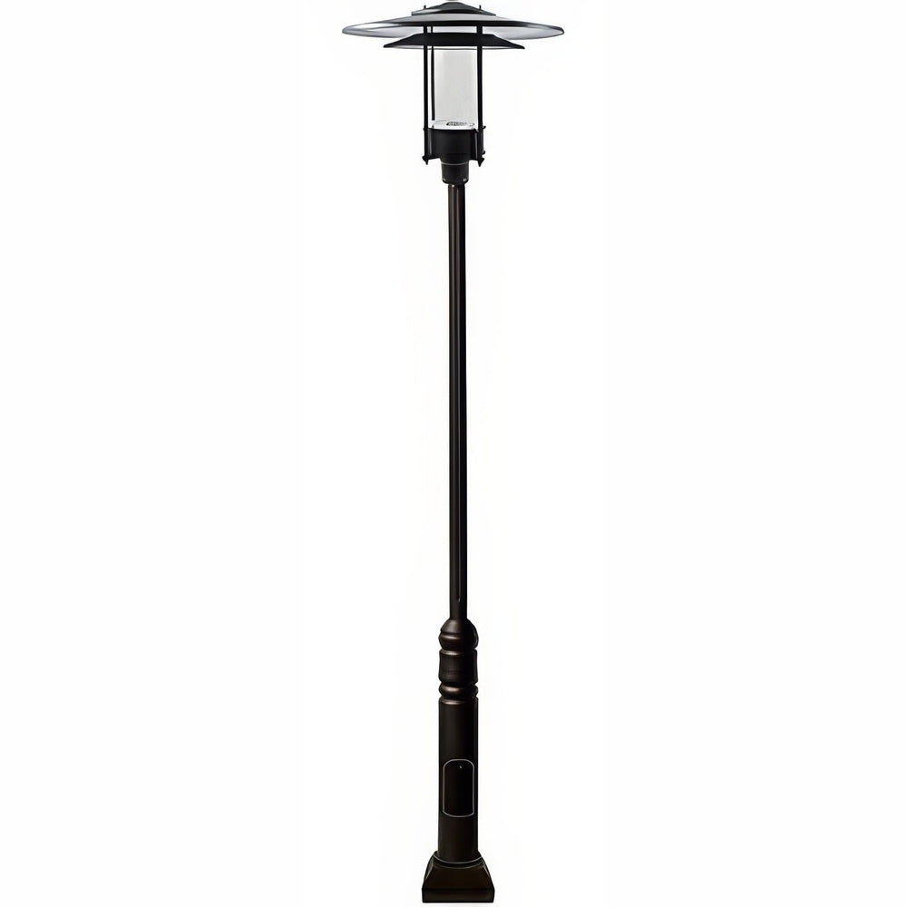Dabmar Lighting GM5101-L30-30K-B black post light & pole