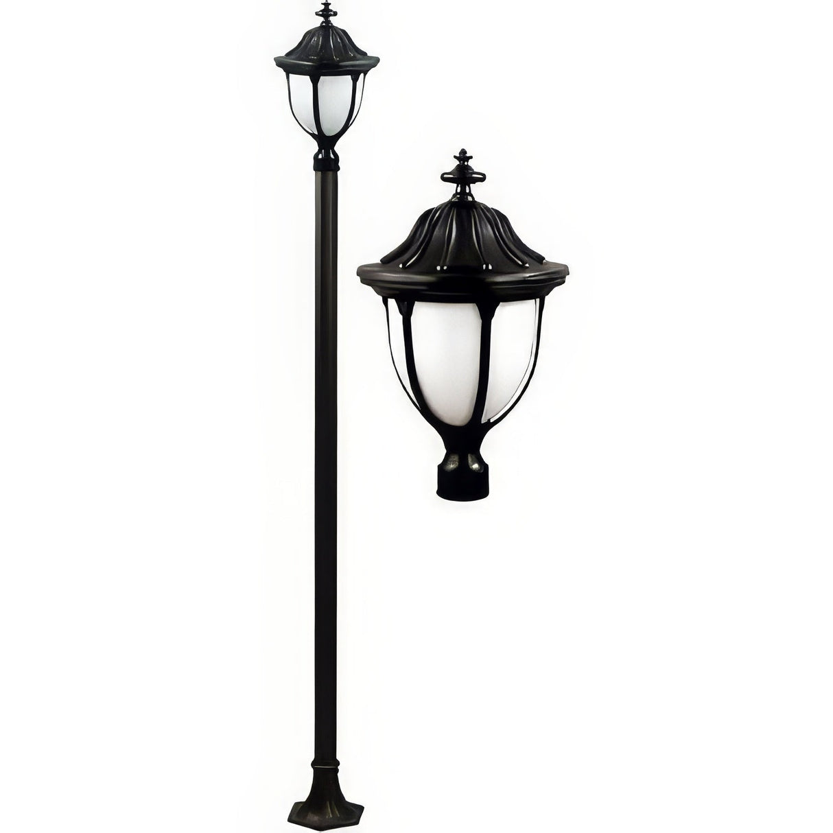 Dabmar Lighting GM5501-LED16-B black post light fixture