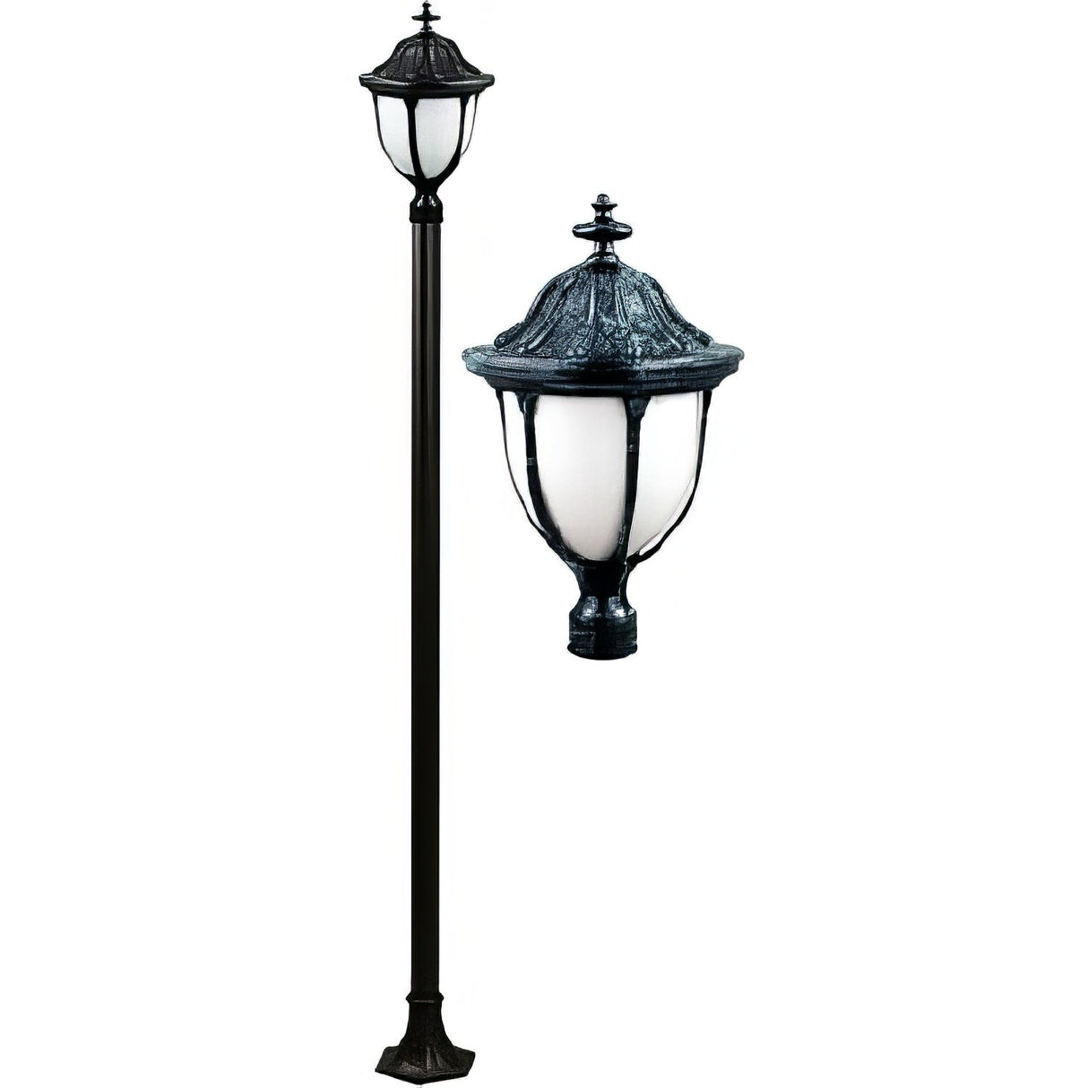 Dabmar Lighting GM5501-LED16-VG verde green post light fixture