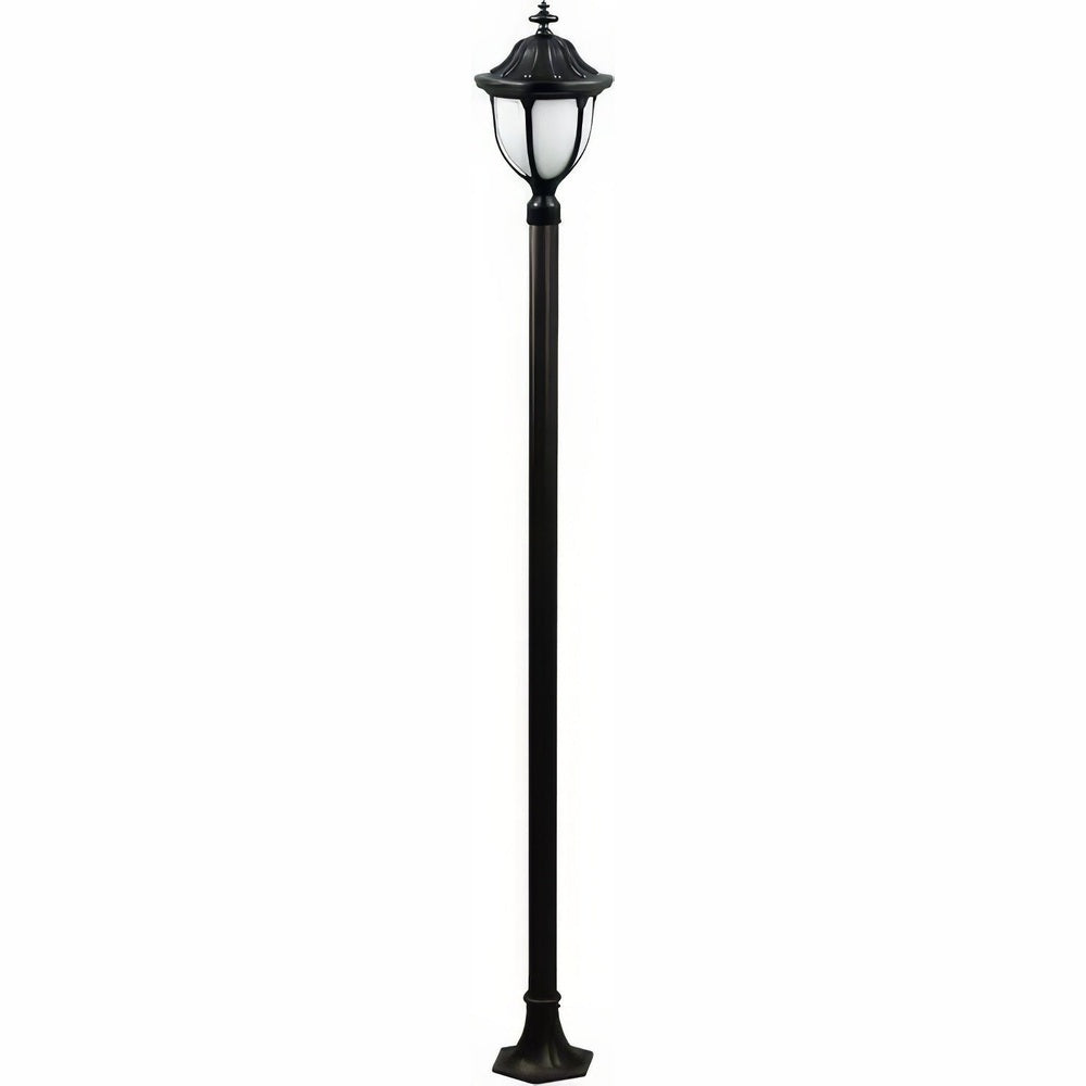 Dabmar Lighting GM5521-L18-30K-B black post light & pole
