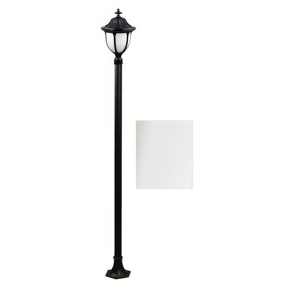 Dabmar Lighting GM5521-L18-65K-W white post light & pole
