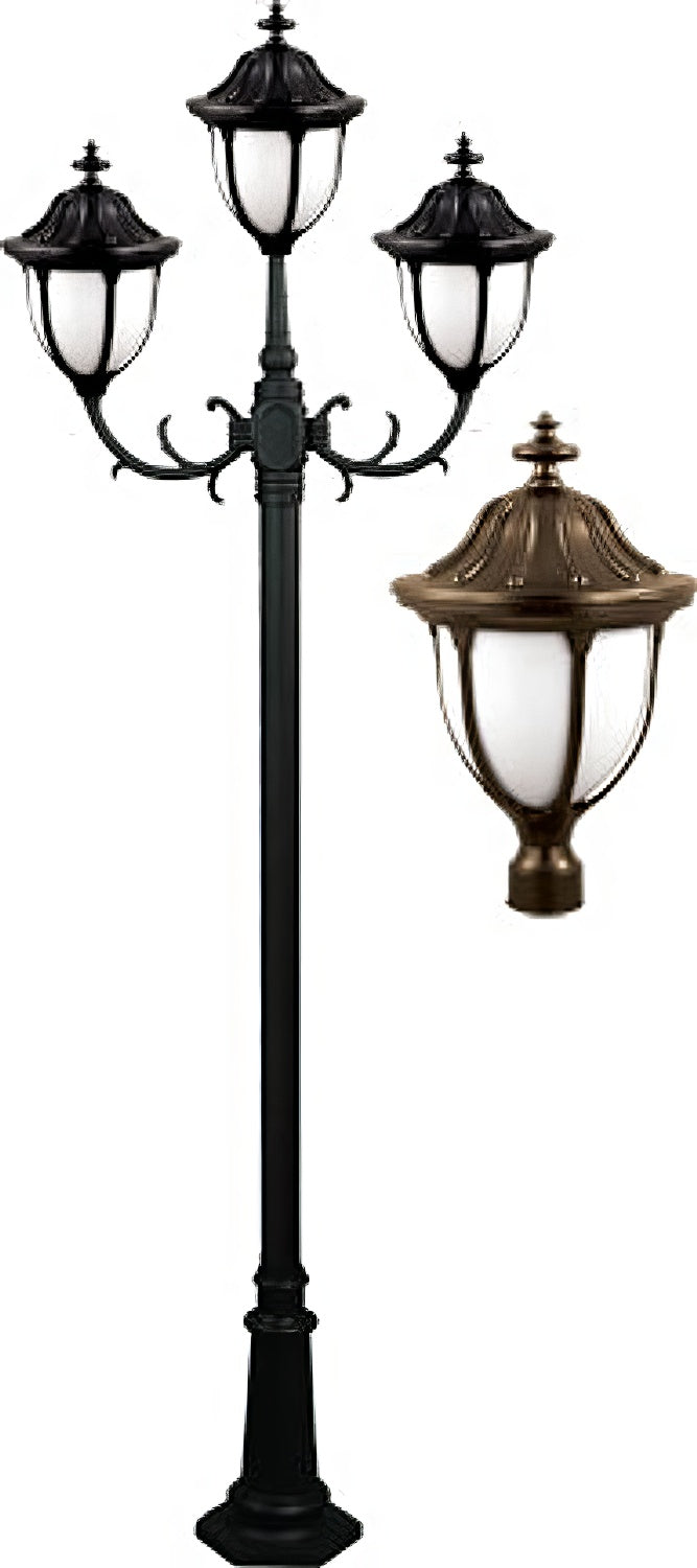 Dabmar Lighting GM5525-BZ bronze post light fixture