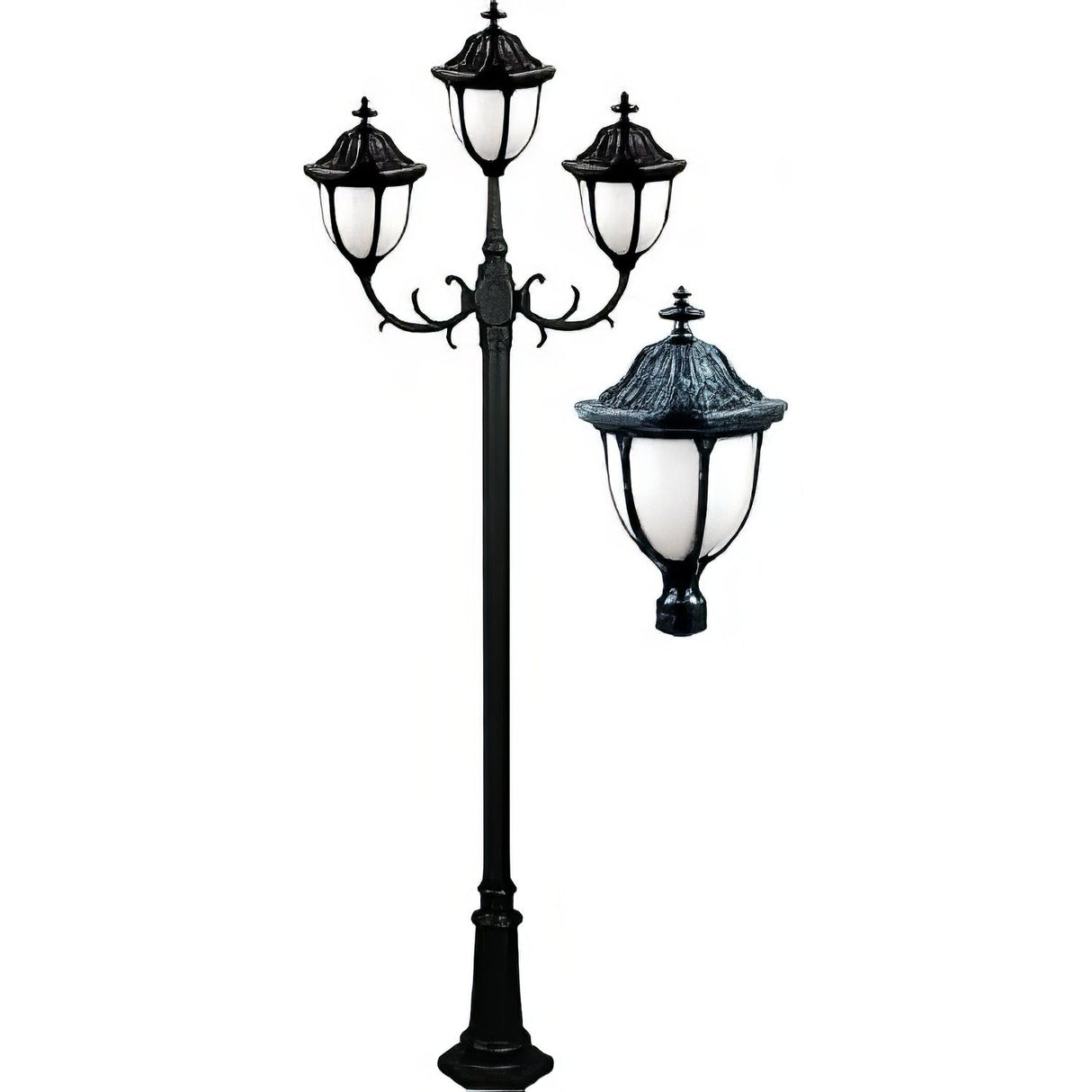 Dabmar Lighting GM5525-VG verde green post light fixture
