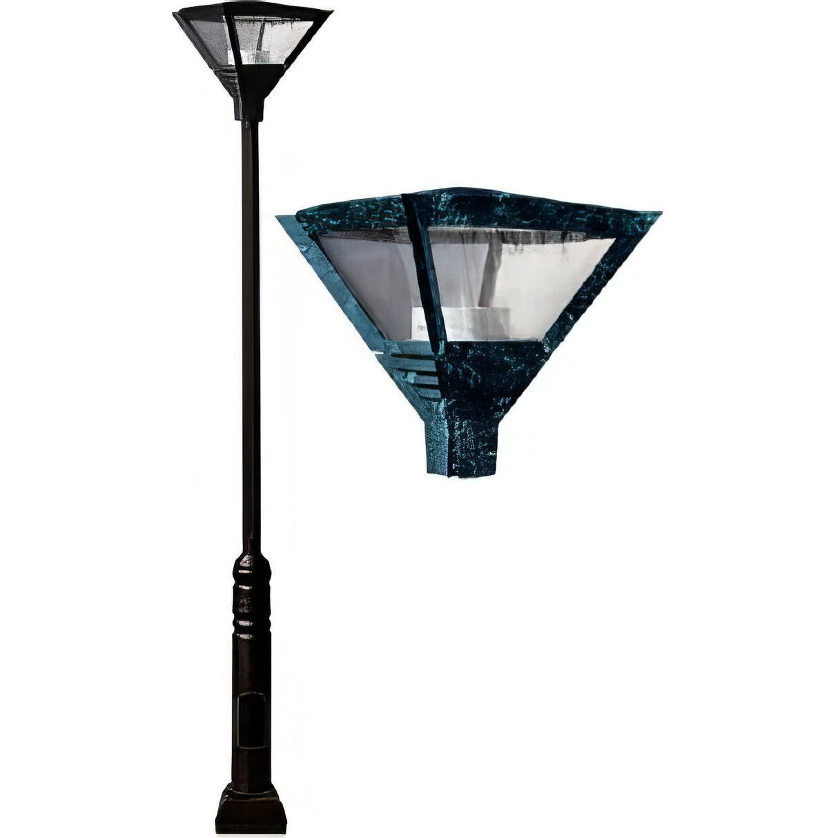 Dabmar Lighting GM5630-VG Large Post Fixture 70 Watt High Pressure Sodium Double Ended 120 Volts Verde Green