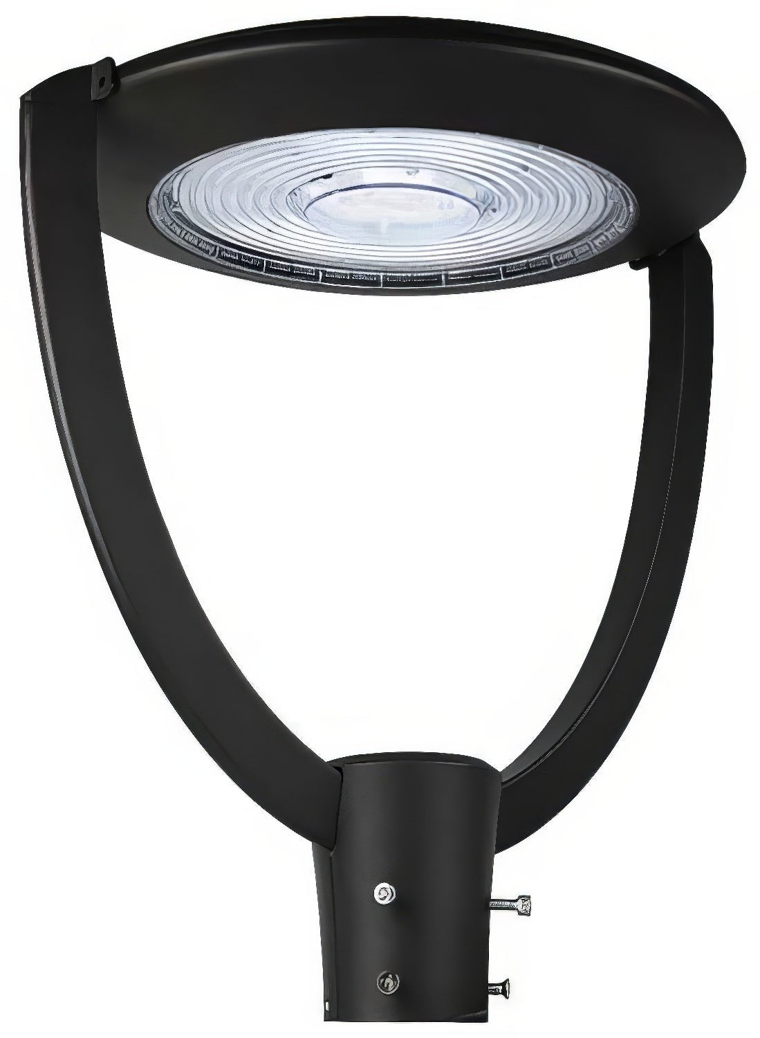 Dabmar Lighting GM572-LB75-50K-B black outdoor post light fixture