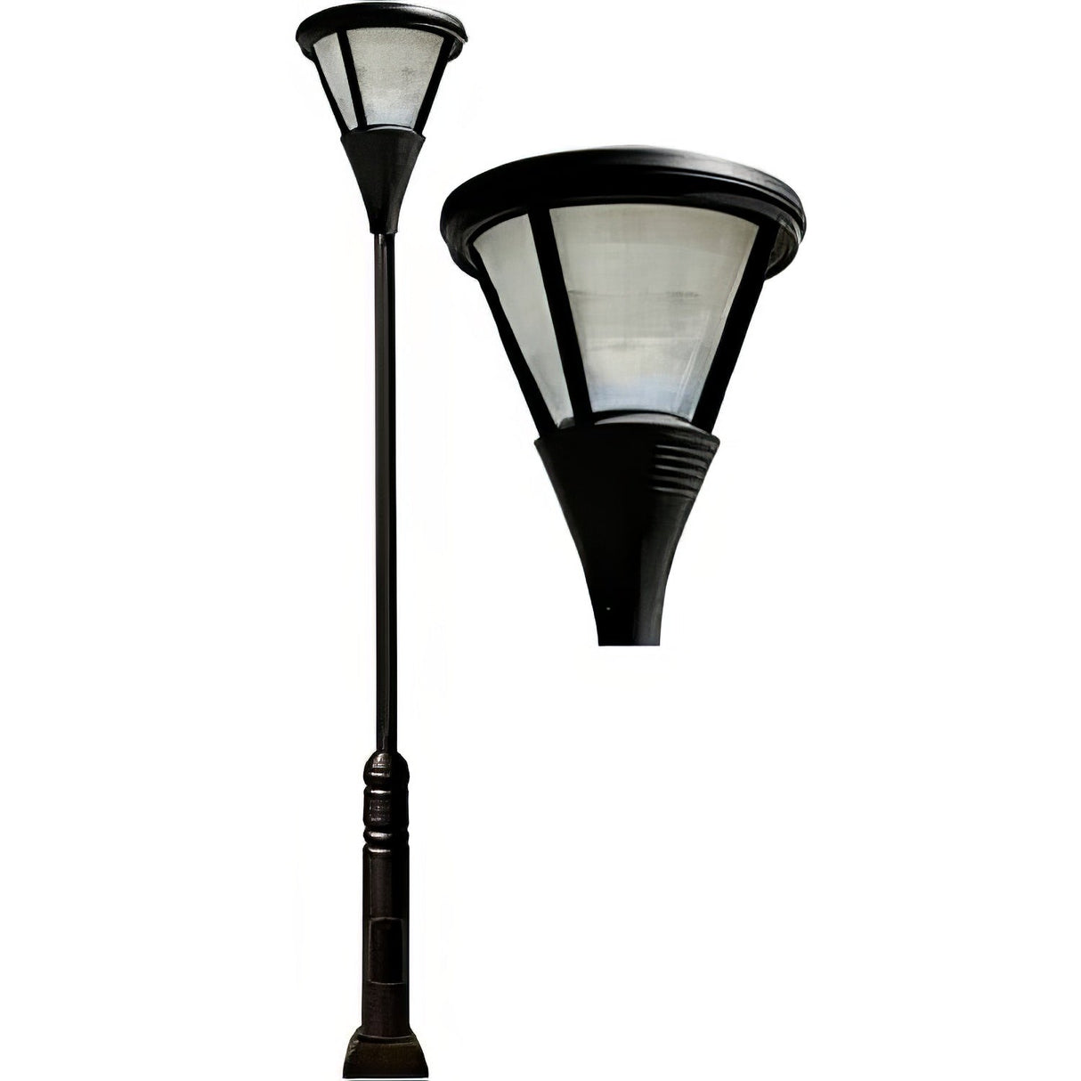Dabmar Lighting GM5800-LED120-B black post cone shape fixture