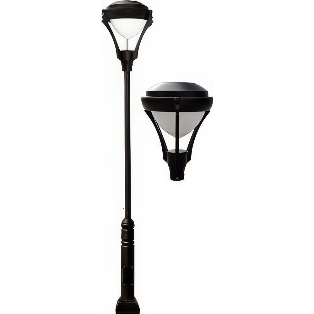 Dabmar Lighting GM5901-L20-50K-B black post light & pole
