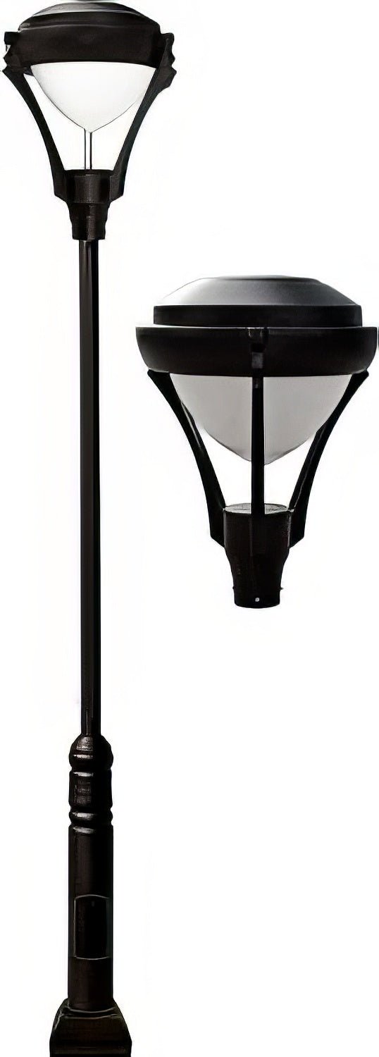 Dabmar Lighting GM5901-L30-65K-B black post light & pole