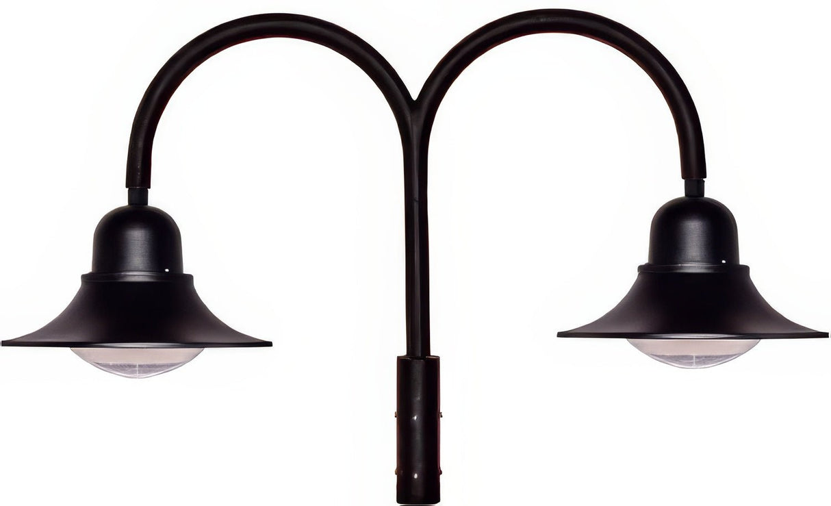 Dabmar Lighting GM605-LB120-30K-B black outdoor post light fixture