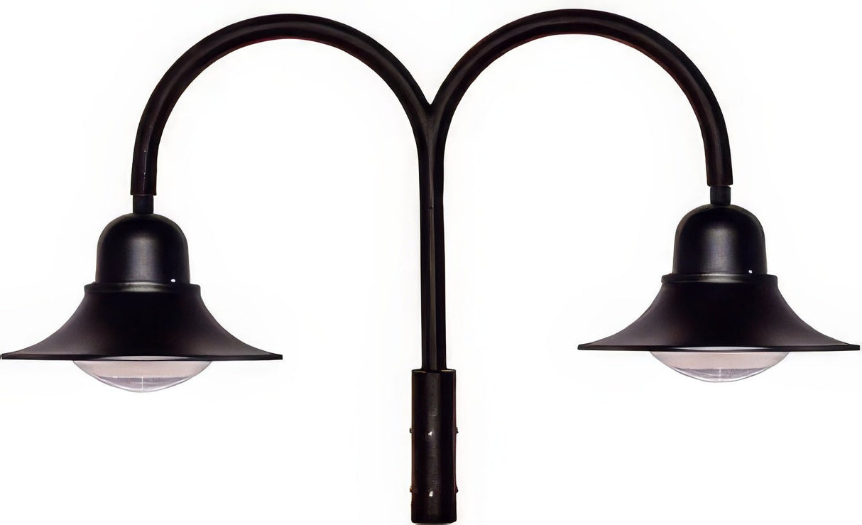 Dabmar Lighting GM605-LB120-50K-B black outdoor post light fixture