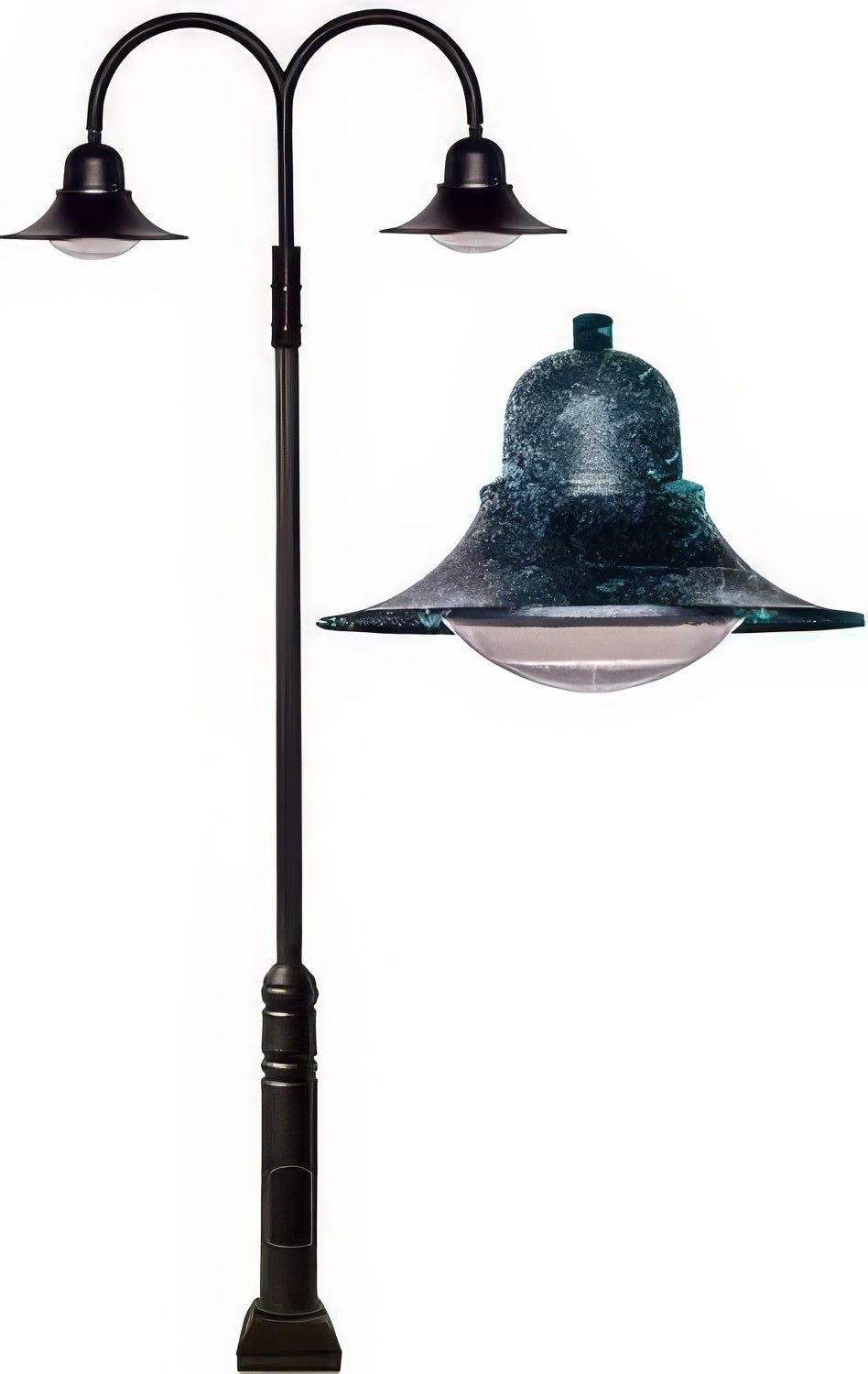 Dabmar Lighting GM6051-LB120-50K-VG verde green post light & pole