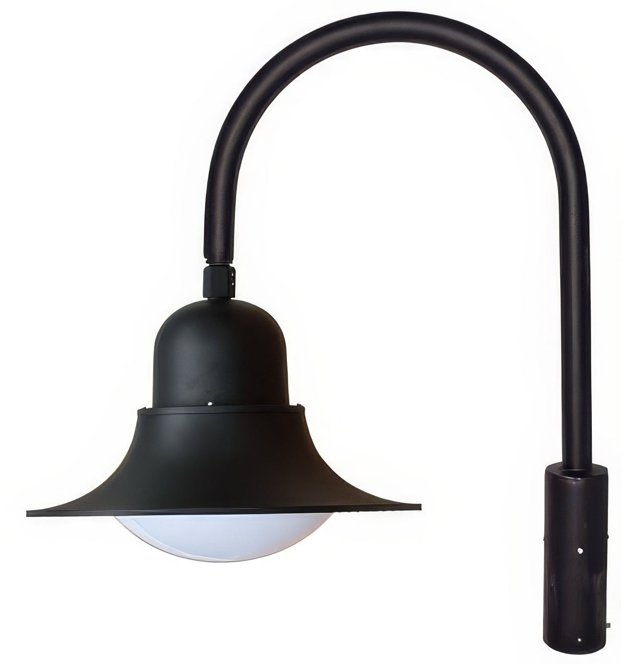 Dabmar Lighting GM611-L30-30K-B black outdoor post light fixture