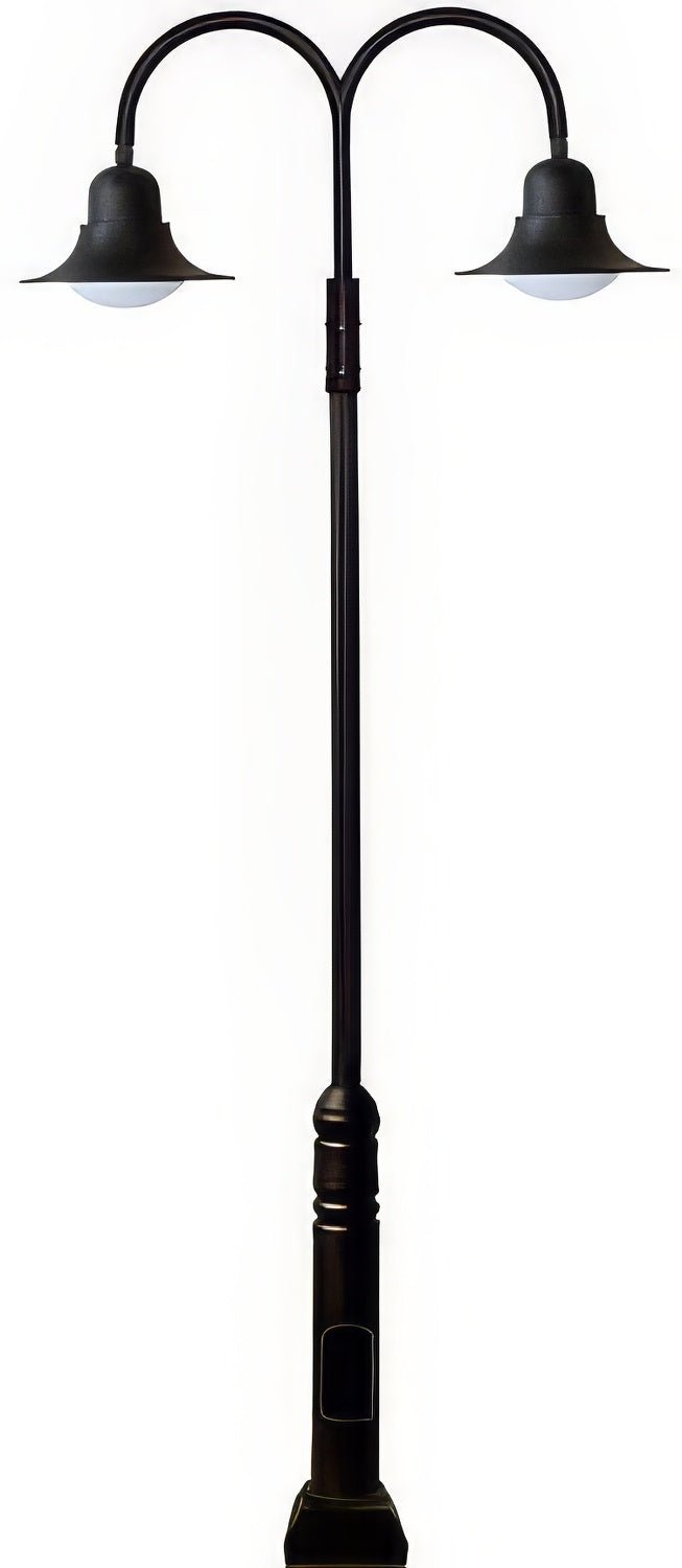 Dabmar Lighting GM6211-L40-50K-B black post light & pole
