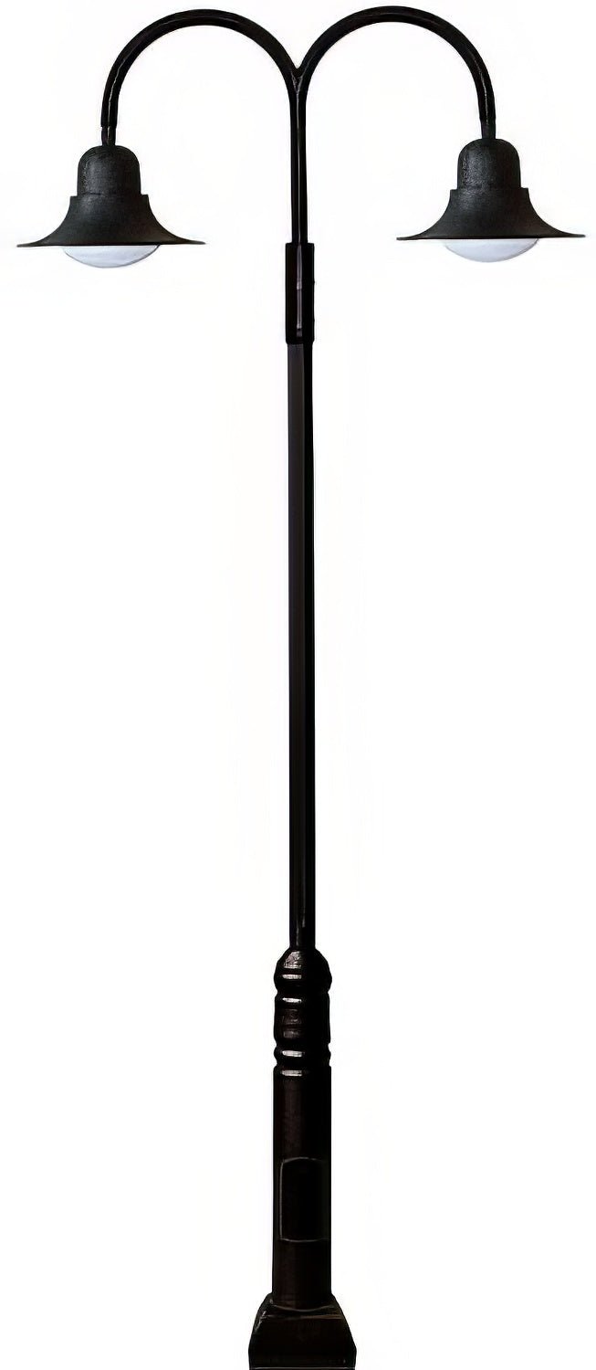 Dabmar Lighting GM6211-L60-65K-B black post light & pole
