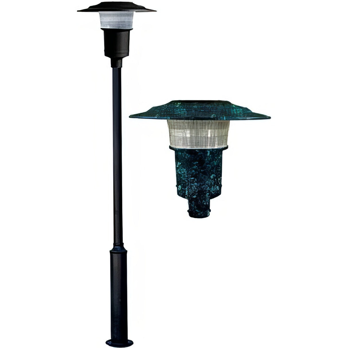 Dabmar Lighting GM6510-VG-MT-MT Large Post Top Fixture 150 Watt High Pressure Sodium Multi-Tap Verde Green