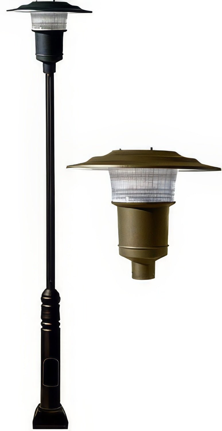 Dabmar Lighting GM6551-L30-65K-BZ bronze post light & pole