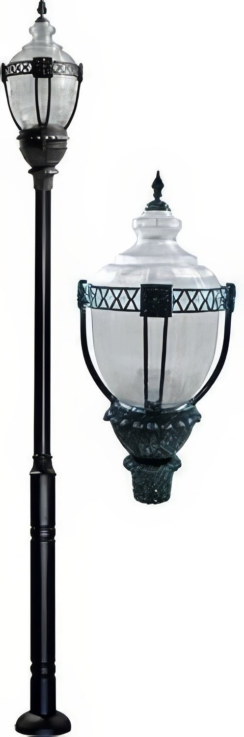 Dabmar Lighting GM6601-L54-50K-VG verde green post light & pole