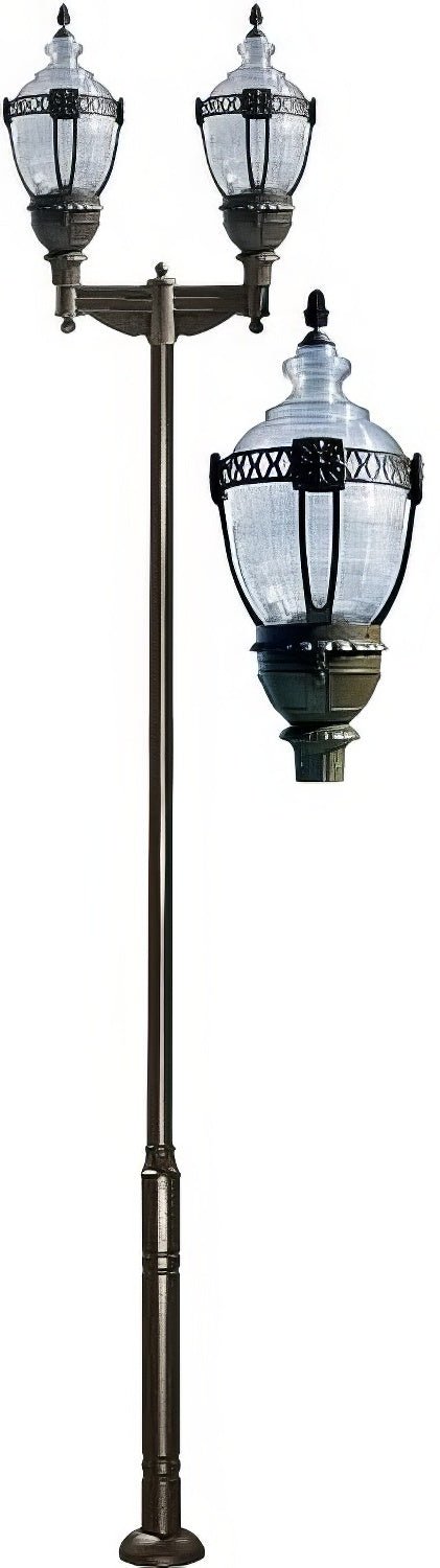 Dabmar Lighting GM6602-L160-40K-BZ bronze post light & pole