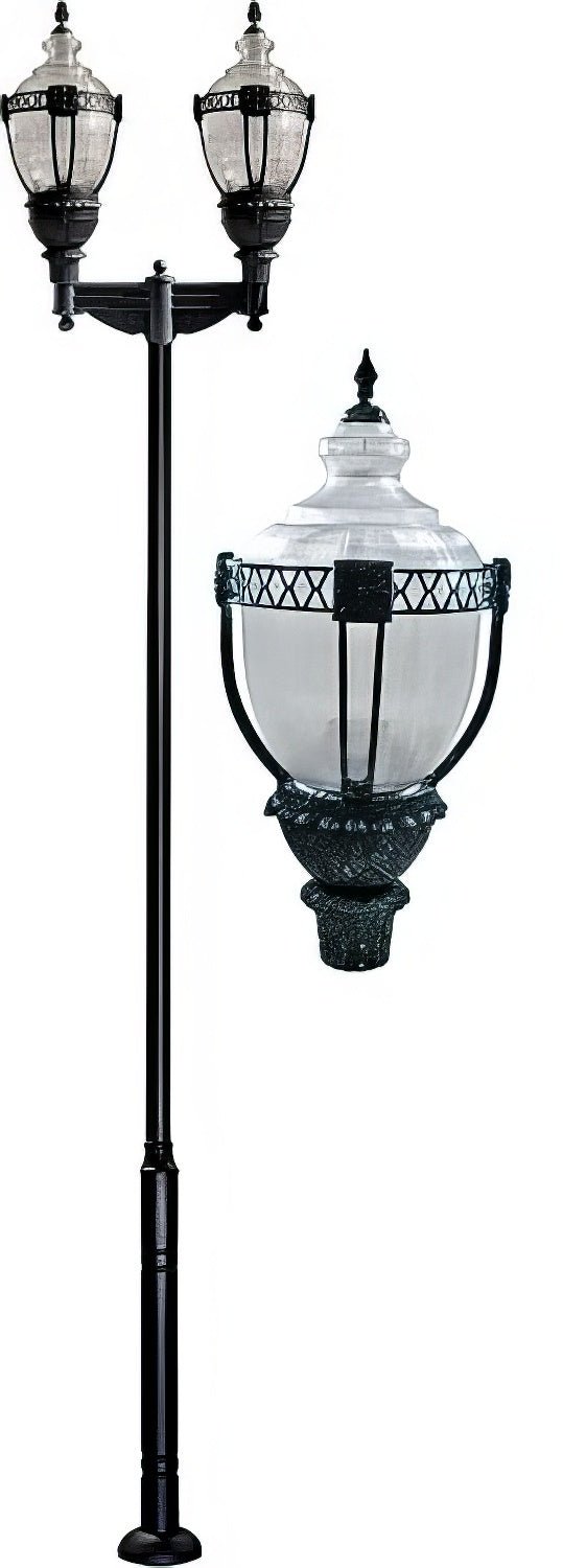 Dabmar Lighting GM6602-L160-40K-VG verde green post light & pole