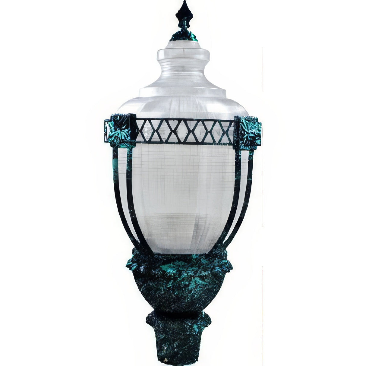 Dabmar Lighting GM667-VG-MT-MT Clear Acorn Post Top Fixture 175 Watt Metal Halide Mogul Base Multi-Tap Verde Green