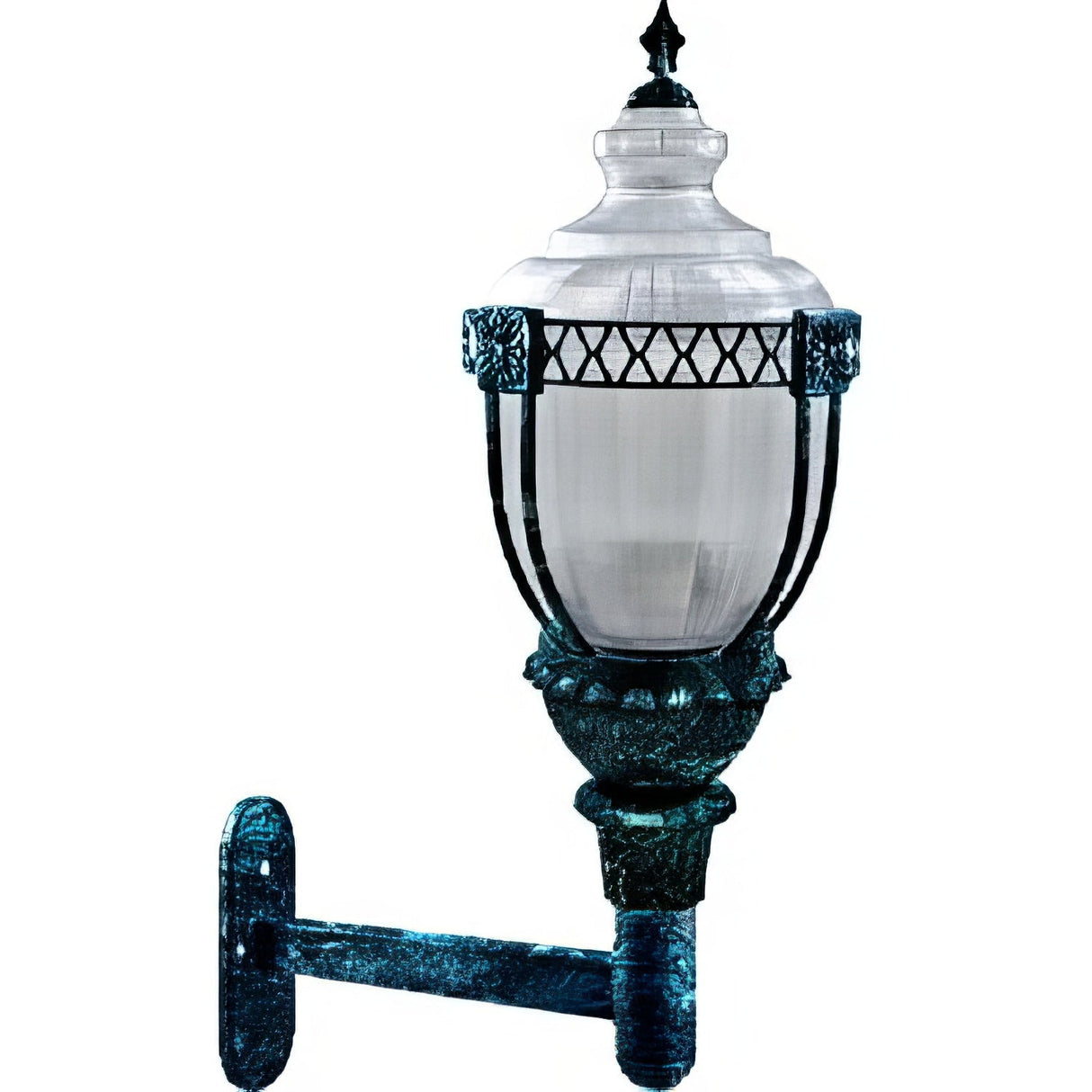 Dabmar Lighting GM677-VG-MT-MT Clear Acorn Wall Fixture 175 Watt Metal Halide Mogul Base Multi-Tap Verde Green