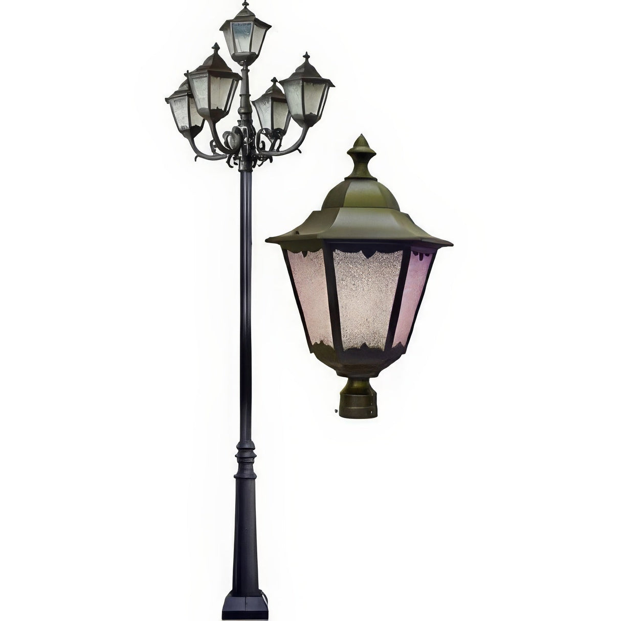 Dabmar Lighting GM8151-BZ bronze lantern light fixture