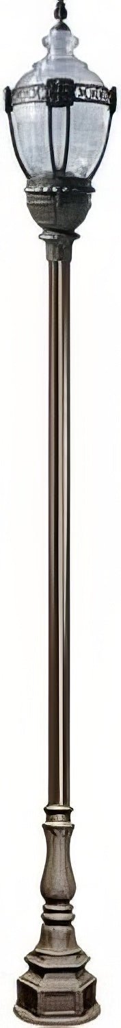 Dabmar Lighting GM8931-L54-40K-BZ bronze post light & pole