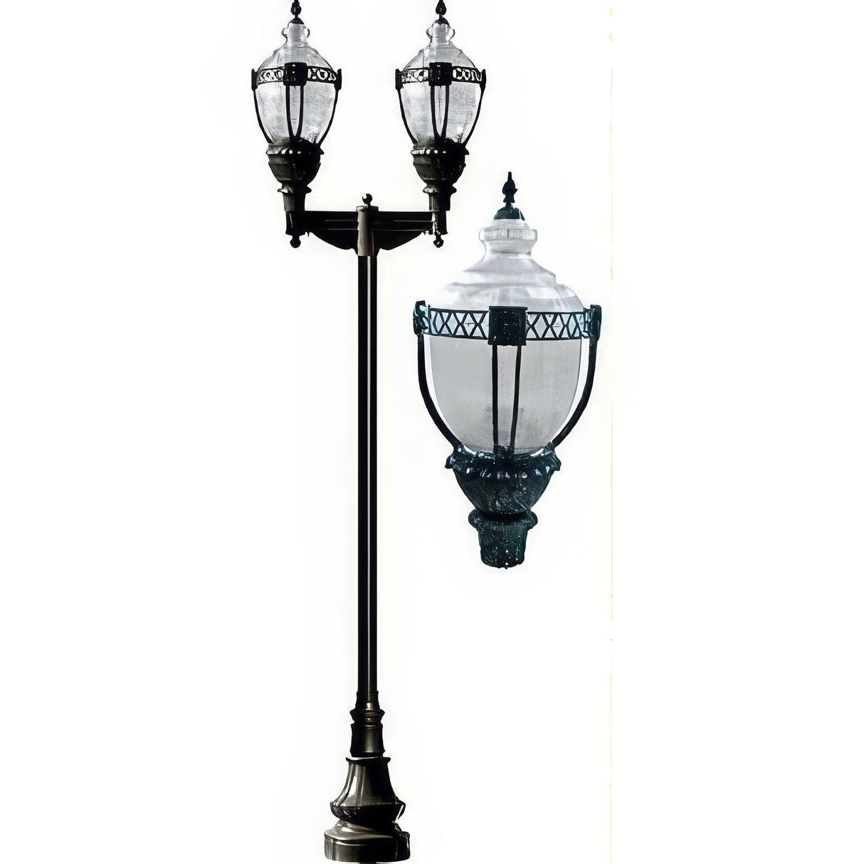 Dabmar Lighting GM8945-VG verde green top decorative base acorn fixture