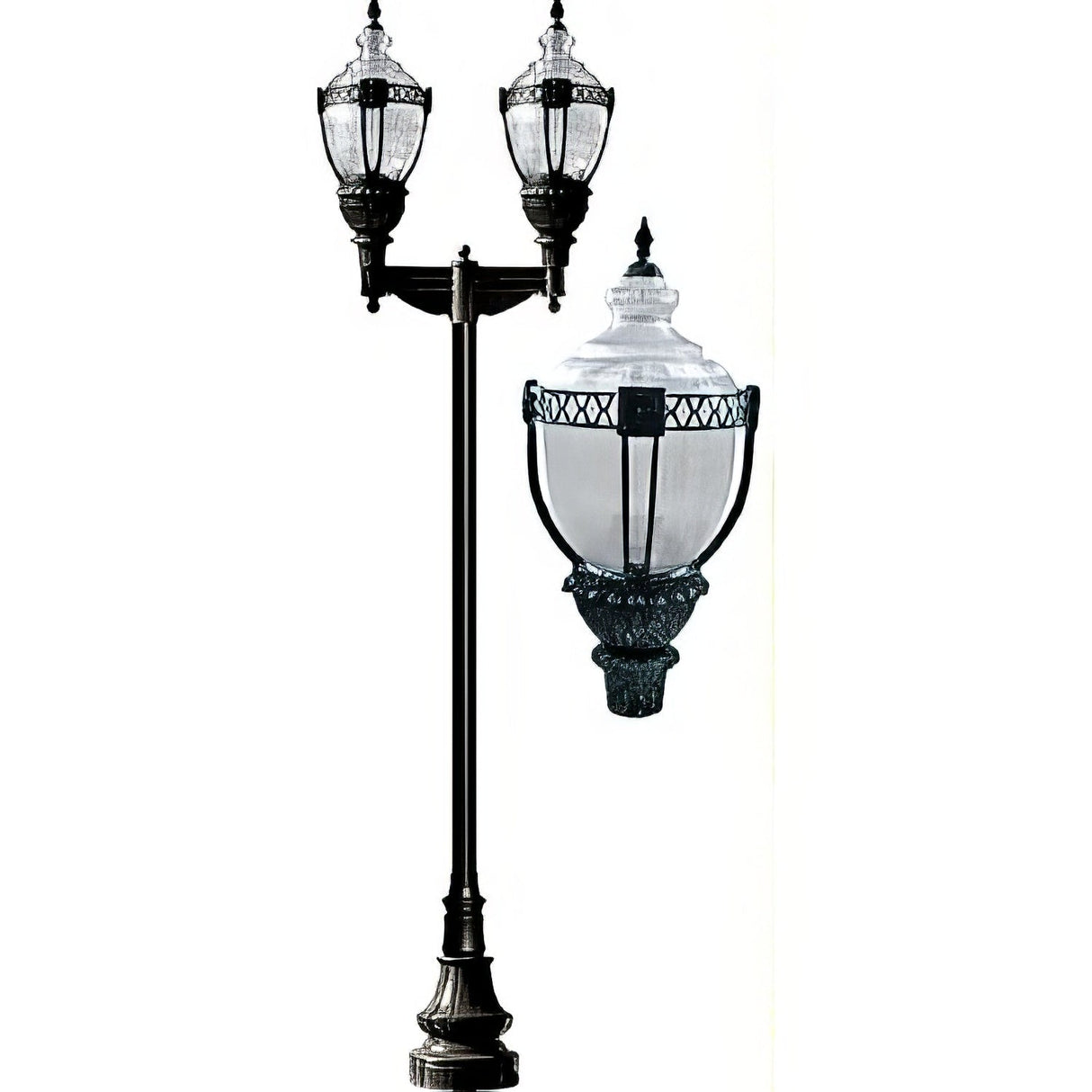 Dabmar Lighting GM8946-VG-MT verde green top decorative base acorn fixture