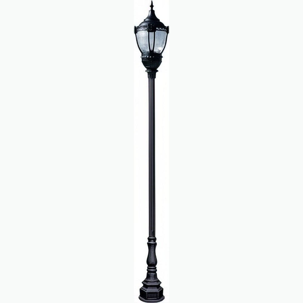 Dabmar Lighting GM8951-L80-30K-B black post light & pole