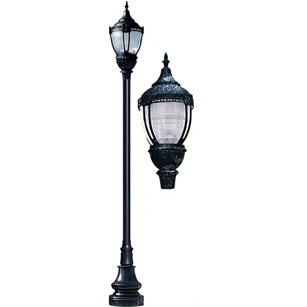 Dabmar Lighting GM8951-VG verde green top decorative base acorn fixture