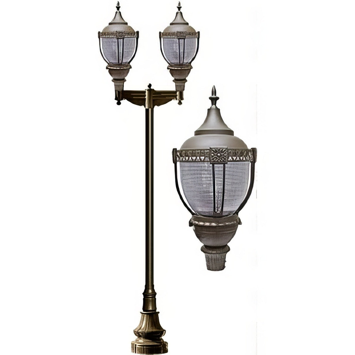 Dabmar Lighting GM8960-LED75-BZ bronze top decorative base acorn fixture